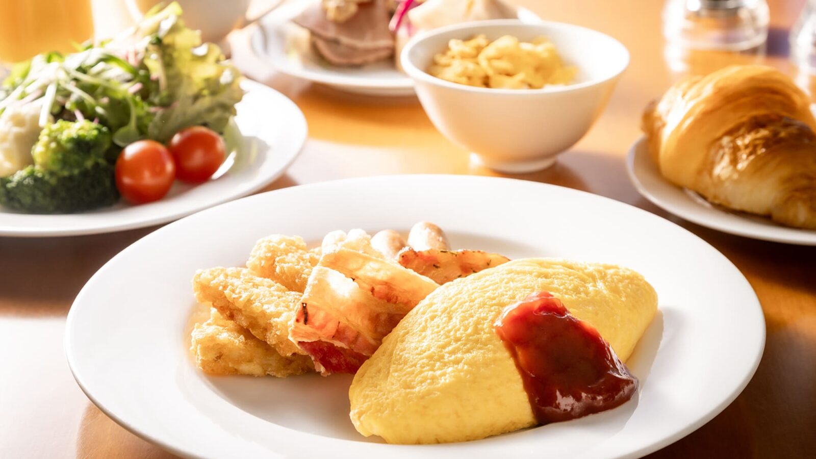 グランドプリンスホテル大阪ベイ 朝食ブッフェのオムレツ