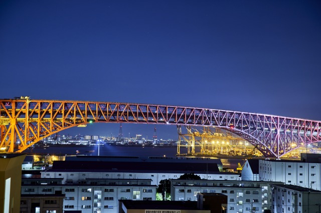 HOTEL SAILS 屋上から見る大阪港の夜景