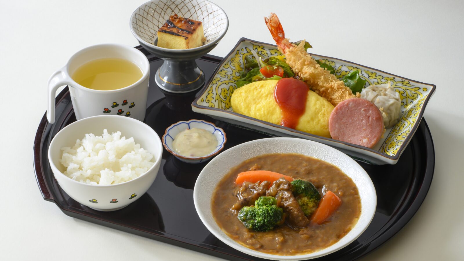 塩の湯温泉 蓮月 お子様用朝食(一例)
