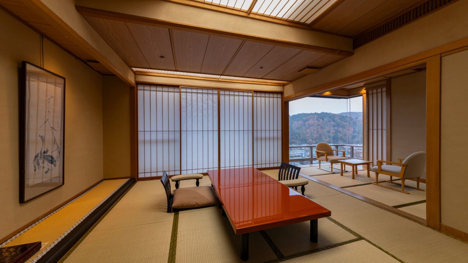 伝承千年の宿 佐勘 飛天館のベッド付和室